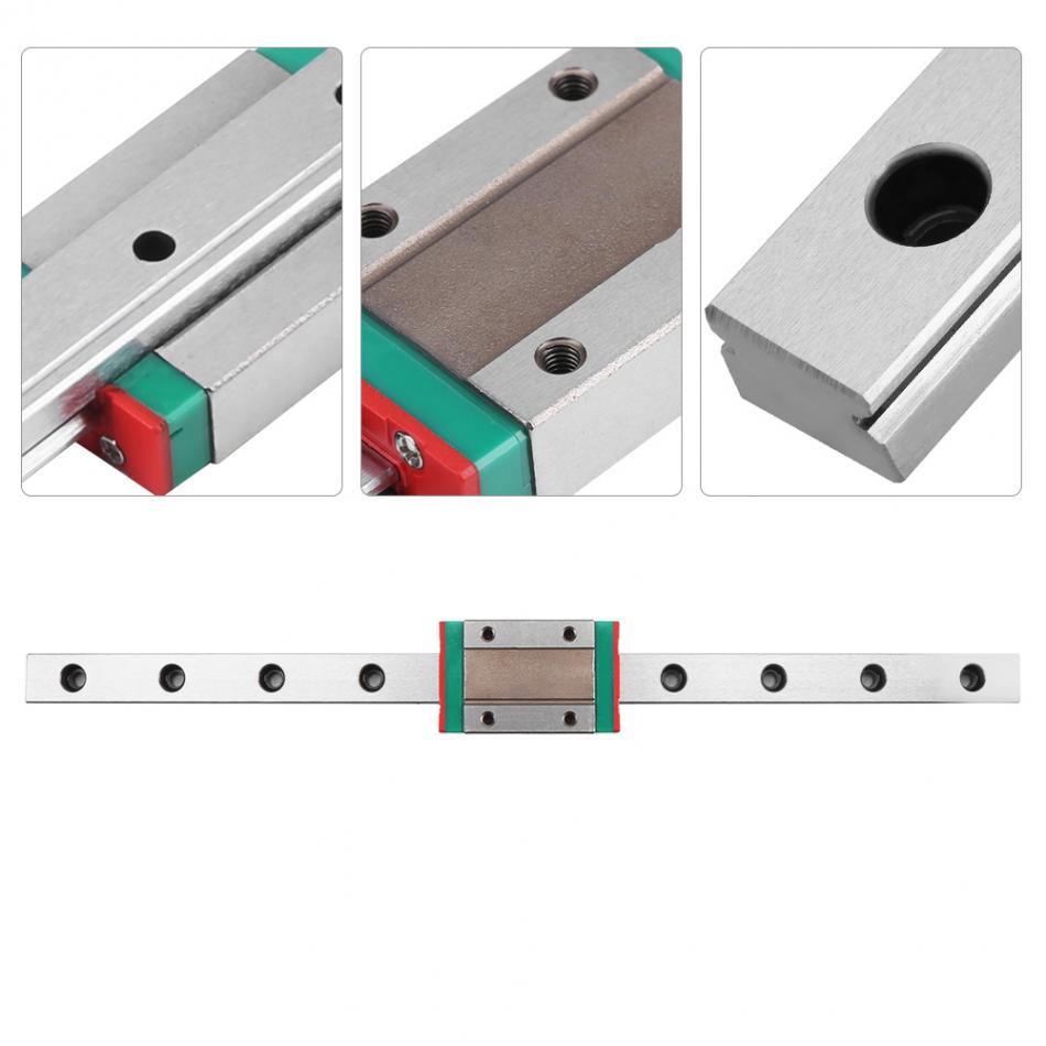 MGN12H Miniature Linear Sliding Rail MGN12H Guide Block 250mm 300mm 400mm 500mm 550mm Transmission Parts Hardware