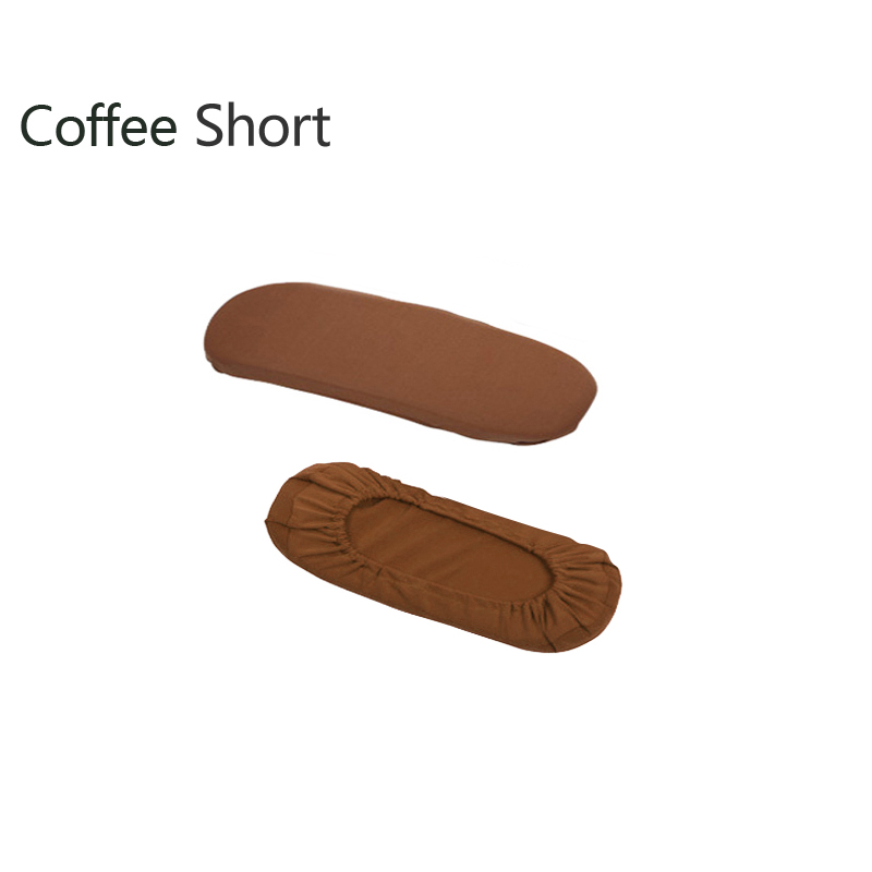 2 Stuks Stoel Armsteun Pads Voor Home Office Stoelen Voor Polyester Mouwen Swivel Stoel Armsteun Anti Proof Mouwen Pack Stoel covers: Coffee short