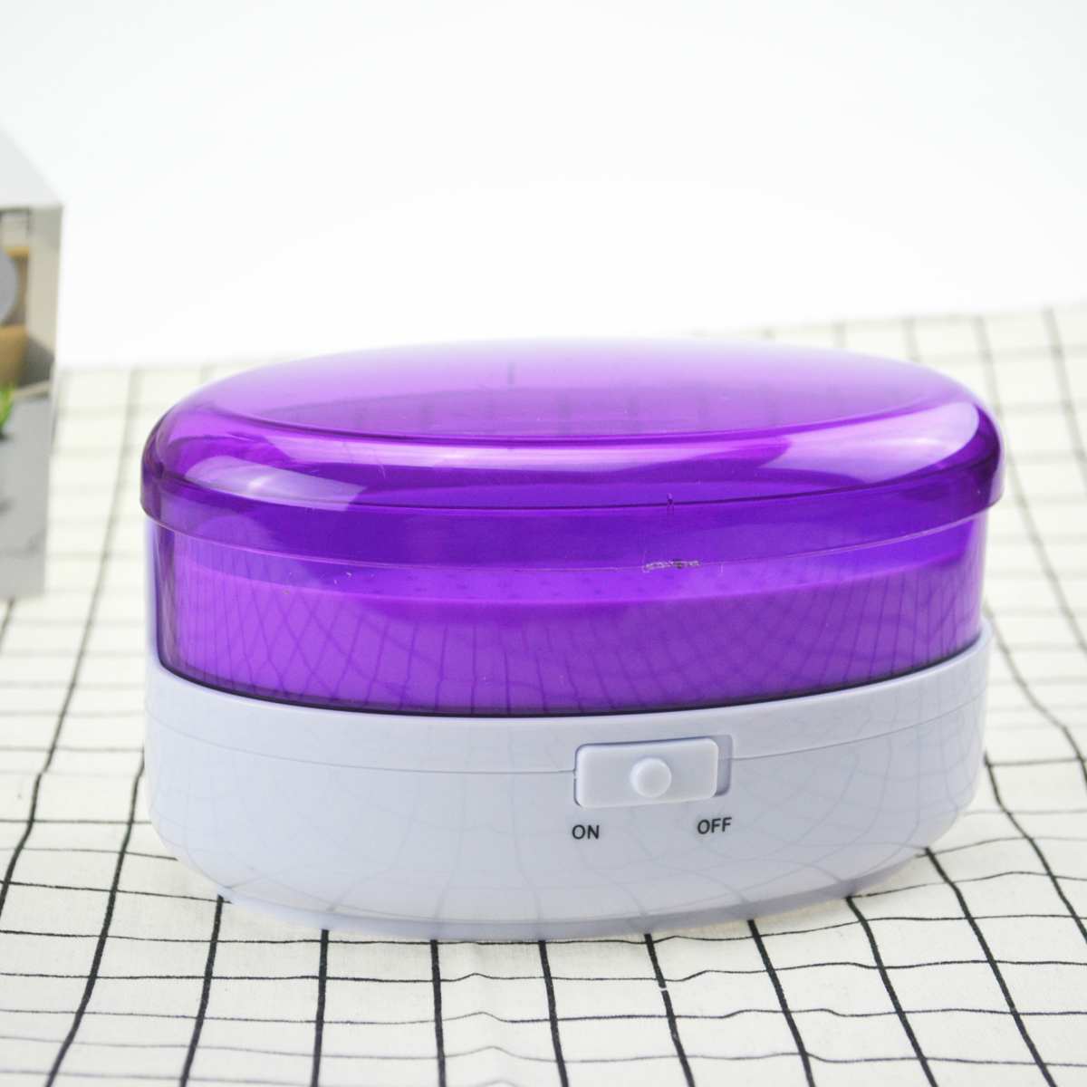 Ultrasonic Jewelry Cleaner Mini Vibration Jewelry Cleaner Glasses Circuit Board Scrubber Intelligent Control Cleaner Machine: Purple