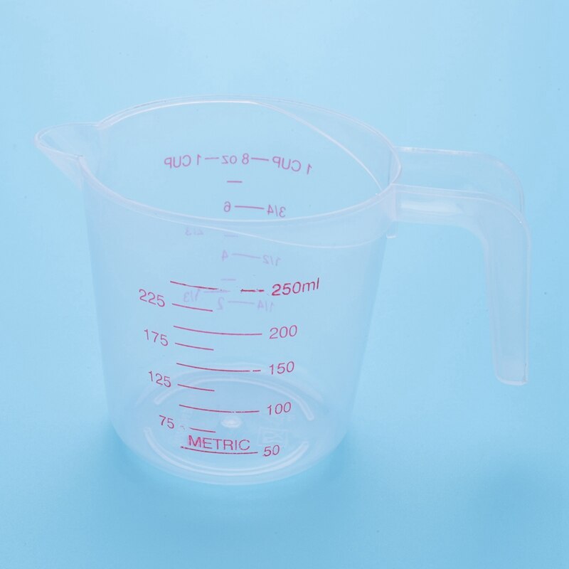 6Pc Plastic Maatbeker Set Grote 4 Cup, 2 Cup En 1 Cup Capaciteit Bpa Gratis Meten Bekers Met Schuine Grip