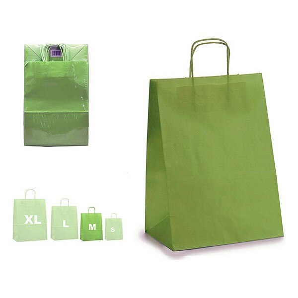 Papieren Zak Groen (12X39X24 Cm)