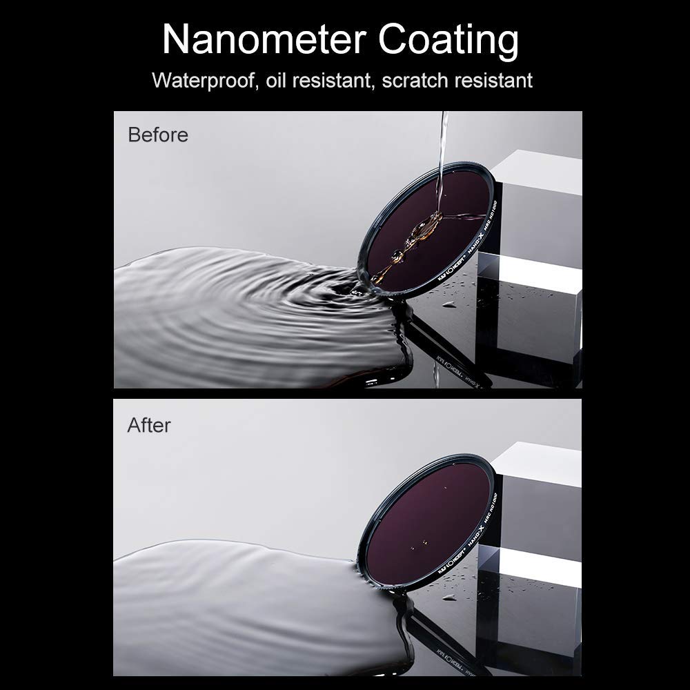 K &amp; F Concept – filtre ND1000 à 10 arrêts nano-x MRC, densité neutre, 18 couches, Super mince, multi-revêtement, verre HD, gris neutre