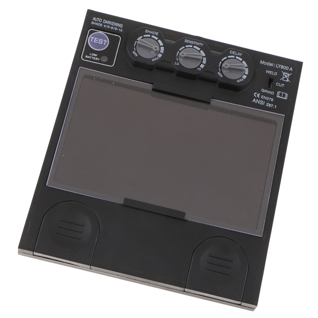 Adjustable Helmet Glasses Lens Solar Automatic Dimming 4 Arc Sensors