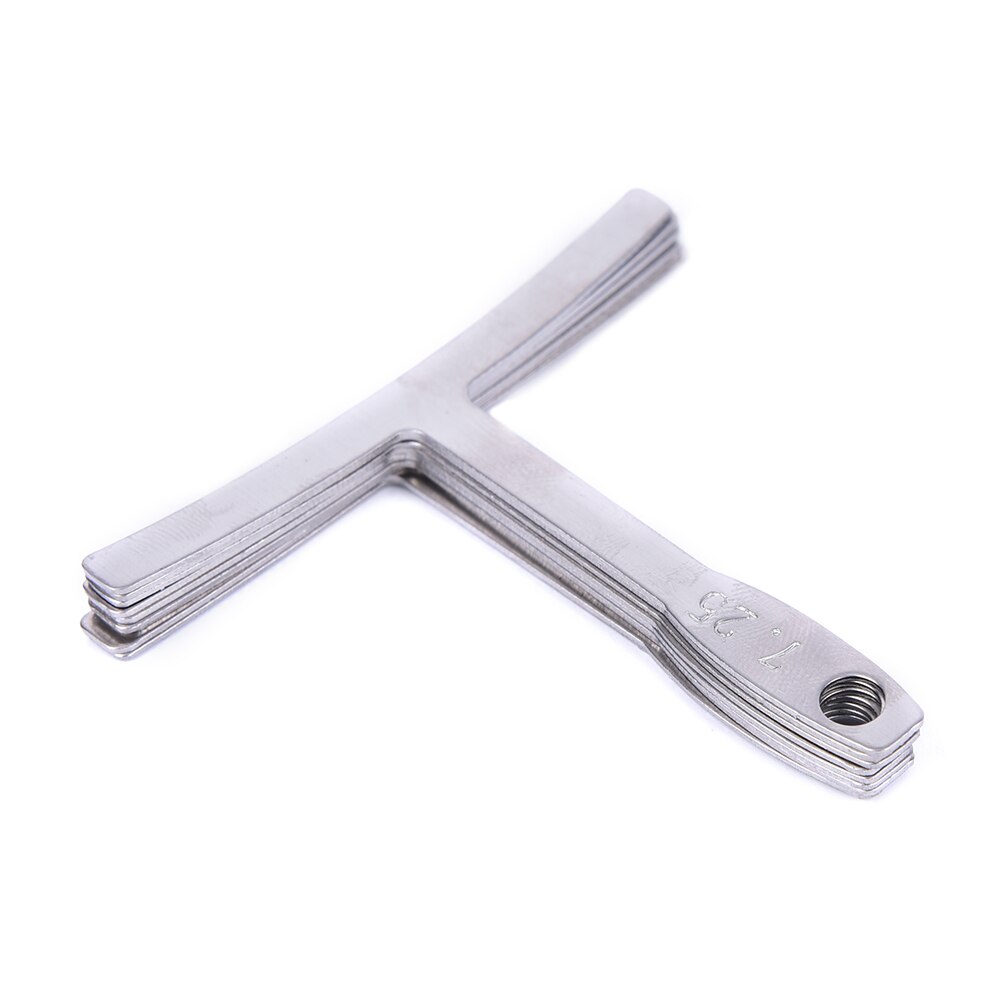 9pcs/set Guitar Metal Under String Radius Gauge Luthier Stainless Steel Tools Parts