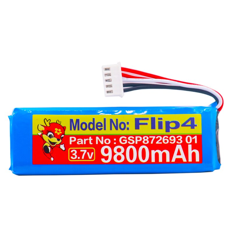 Batería de 9800mAh/6800mAh GSP872693 01 para JBL Flip 4, Flip 4 Edición Especial