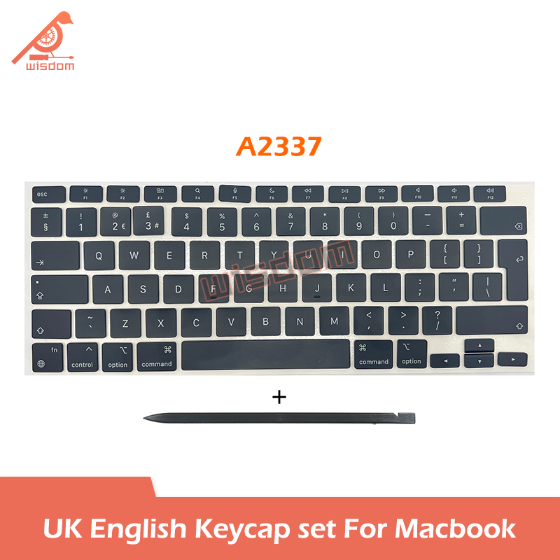 Laptop Uk Layout Keycaps Toetsen Voor Macbook A1466 A1502 A1707 A1989 A2337 A2338 A2141 A2681 A2442 A2681 A2681 A2941 Toetsenbord Reparatie: COFFEE