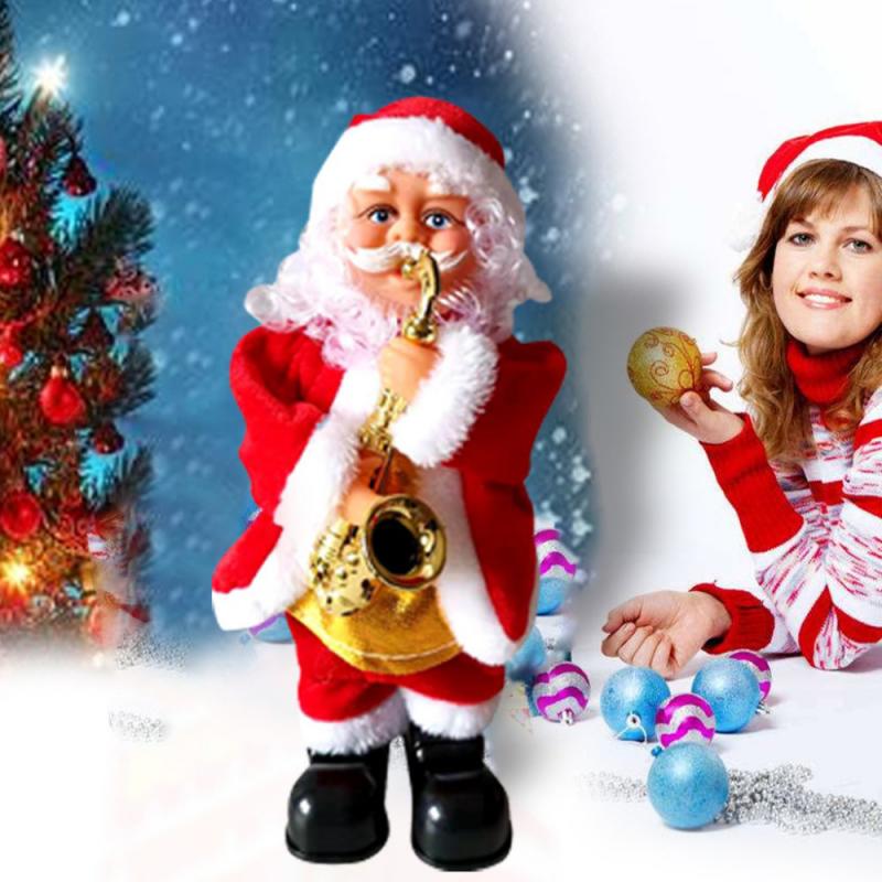 Julepynt julemanden synger dansende elektrisk legetøj børn dage år jul til børn