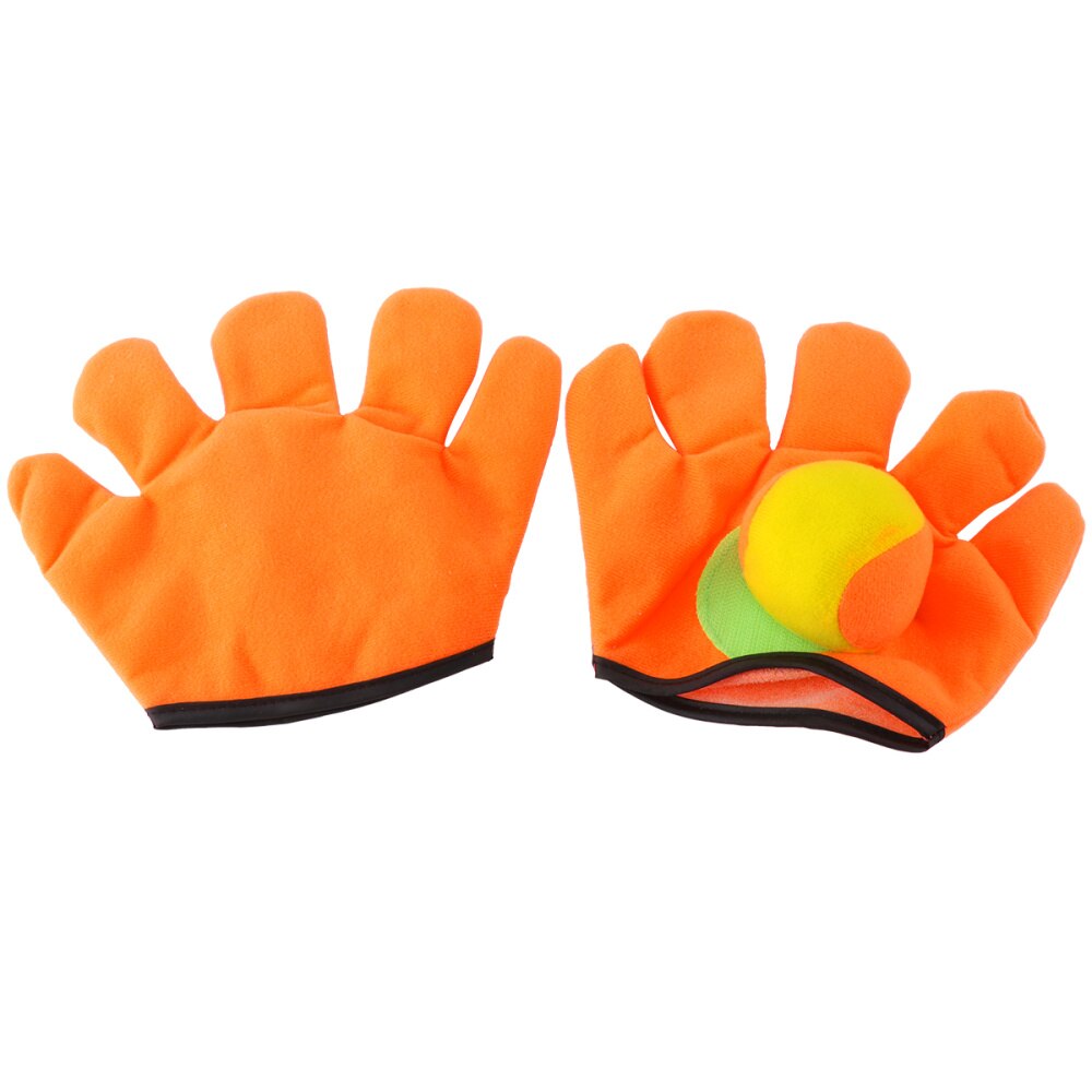 1PC draussen Sport Spielzeug freundlicher Haken und Schleife Ball Plüsch Fangen Handschuh einstellen für freundlicher (Größe L Handschuh)