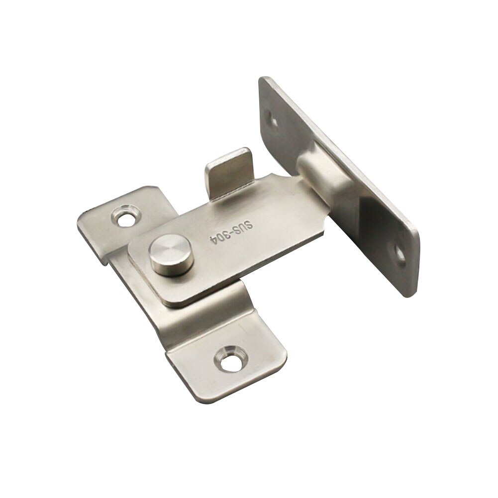 Safety Thick Hasp Bathroom Anti-theft Gate Home Right Angle Universal Stainless Steel Flip Lock Sliding Barn Door Latch Window: B