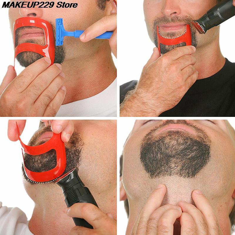 moustache barbe Style modèle outils pour hommes rasage façonnage modèle barbe Style peigne outil de soin