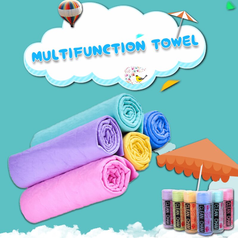 Soft Dog Towel Microfiber Cleaning Wipes Magic Hair Dry Dog Bath Towel Synthetic Deerskin PVA Chamois Car Washing Multifunction