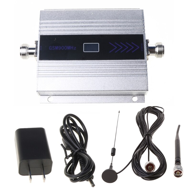 1 Set 900Mhz GSM 2G/3G/4G Signal Booster Repeater Amplifier Antenna for Cell Phone Signal Receiver