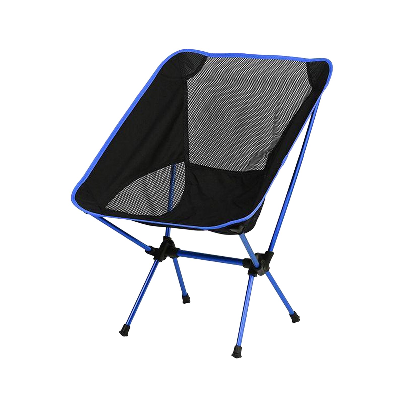 Opvouwbare Camping Stoel Mini Kruk Seat Outdoor Reizen Picknick Strand Vissen W/Draagtas Voor Outdoor Tuin Gazon Bbq: Blue