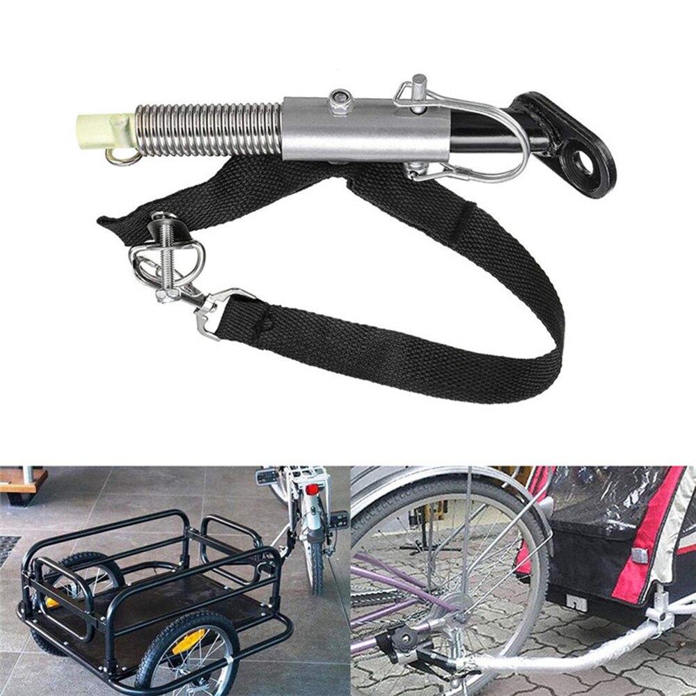 Cykelvagn dragkrok kopplare länkfäste kontakt justerbar baby husdjur skräp cykelvagn tillbehör traktorhuvud