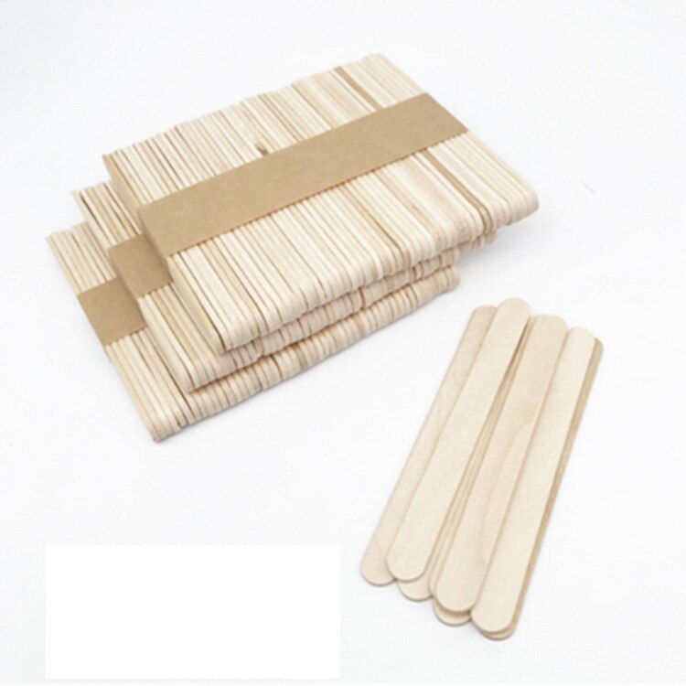 50Pcs/Set Popsicle Sticks Natural Wooden Pop Popsicle Sticks 9.2CM Length Wood Craft Ice Cream Sticks Popsicl Accesorios
