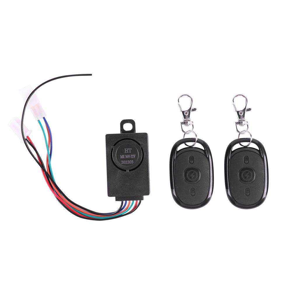 E-Bike-Alarmsystem, 36–72 V, 125 dB, Diebstahlschutz für Elektroroller, Fahrrad, Sicherheit, Anti-Verlust-Fernbedienung, Detektor, Alarm, 1–3 Set: Licht Grau