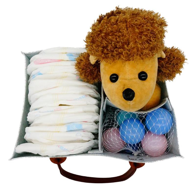 Multi-funktion Schreibtisch Magazin Lagerung Tasche Filz Tuch Büro Schreibtisch-Organizer Tragbare Baby Windel Lagerung Tasche Windel Halfter