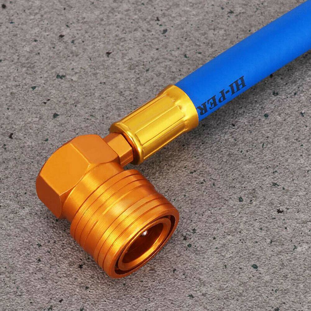 Car Air Conditioning AC R134A Refrigerant Recharge Hose with Gauge Pressure Gauge Measuring Kit Copper Auto Car Accessories