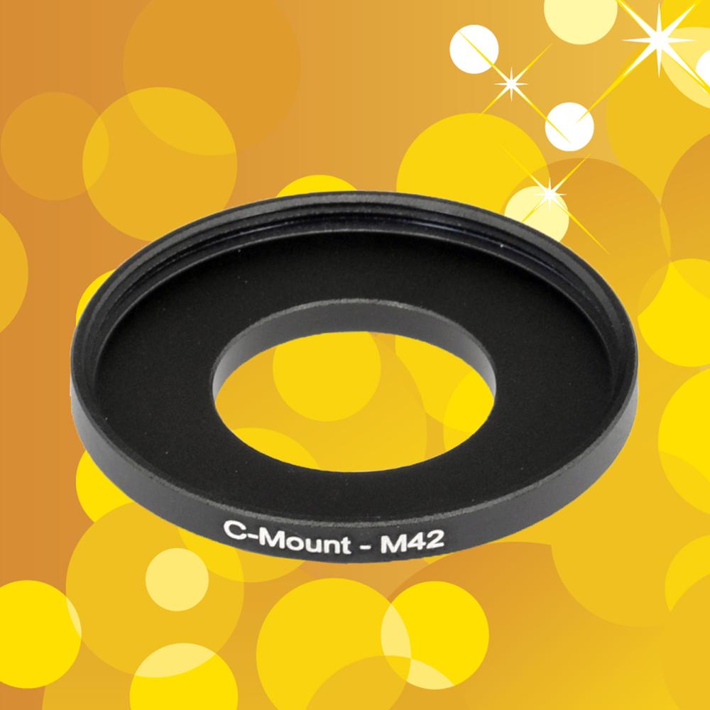 C Mount (25mm 0.75mm) to M42 (42mm 1mm) Lens Mount Adapter - Male to Female Coupling Ring