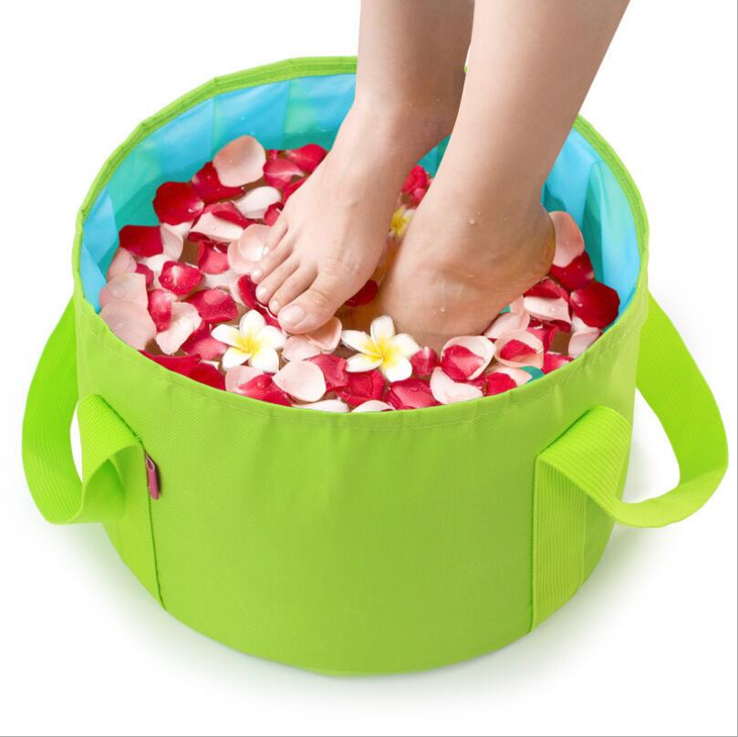 15L Tragbare draussen Reise Faltbare Falten Camping Waschbecken Eimer Schüssel Waschbecken Waschen Camping Wasser Eimer Reise Verwenden Becken