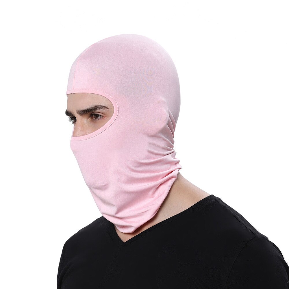 Maska kolarska na twarz Ultra cienka oddychająca wiatroszczelna ochrona szyi na zewnątrz jednokolorowa kominiarka czapka kominiarka #5: O