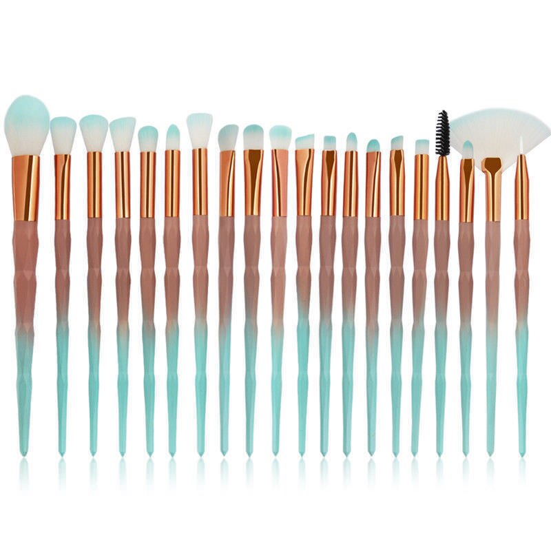 20PCS Unicorn Beauty Makeup Brushes Tool Set Blending Cosmetic Powder Eye Shadow Brush A Full Set of Cosmetic Brush: 1