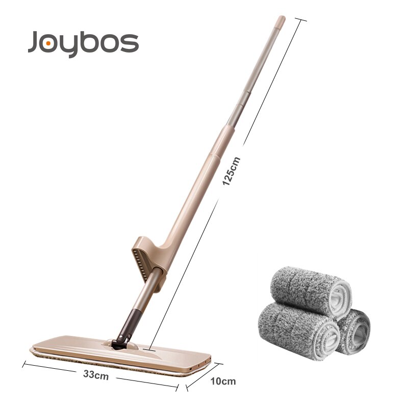 JOYBOS Flat Mops Free Hand Washing Magic Cleaner Self-wring Lazy Mop Squeeze Household Automatic Dehydration Telescopic JBS13