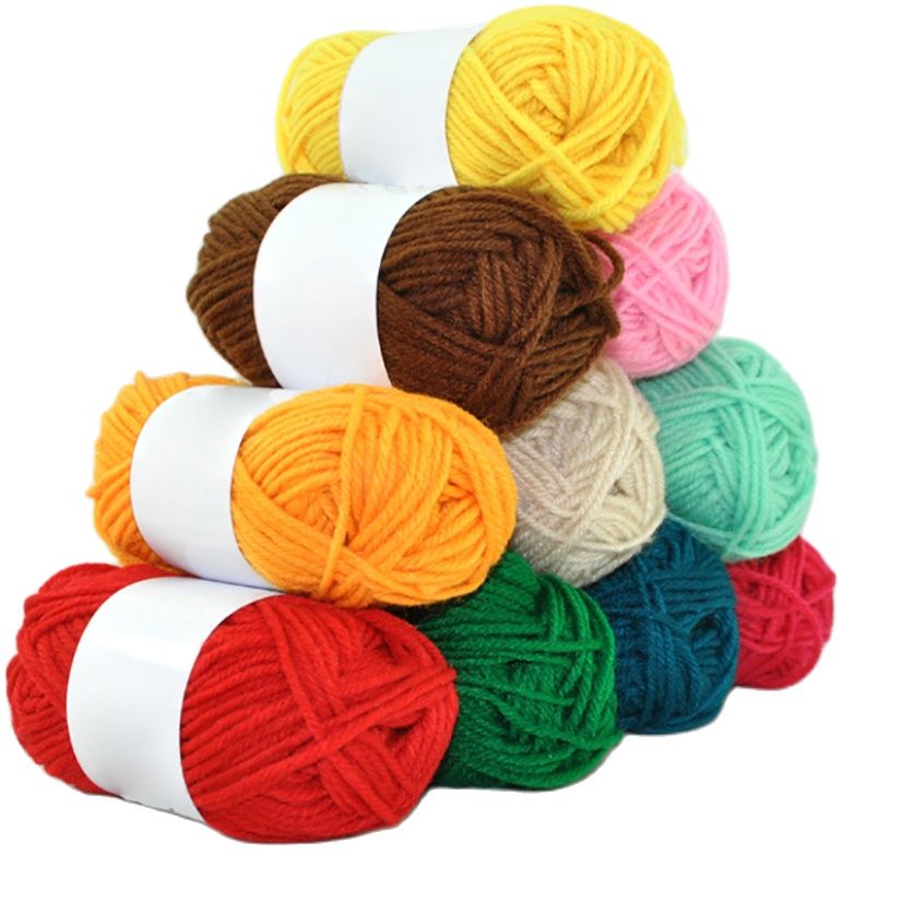 25g Soft Acrylic Yarn Knitting Crafts Soft Yarn Colorful Craft Baby Wool Knitted Diy Hand Made Doll Cloth Sweaters Yarn Balls
