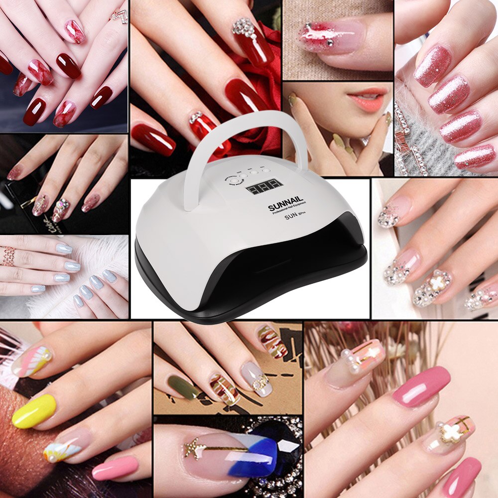 SUNNAIL-lampe professionnelle pour sécher Gel et manucure à la lumière solaire UV, équipement de traitement des ongles et des ongles, outil pour Nail Art, 80W