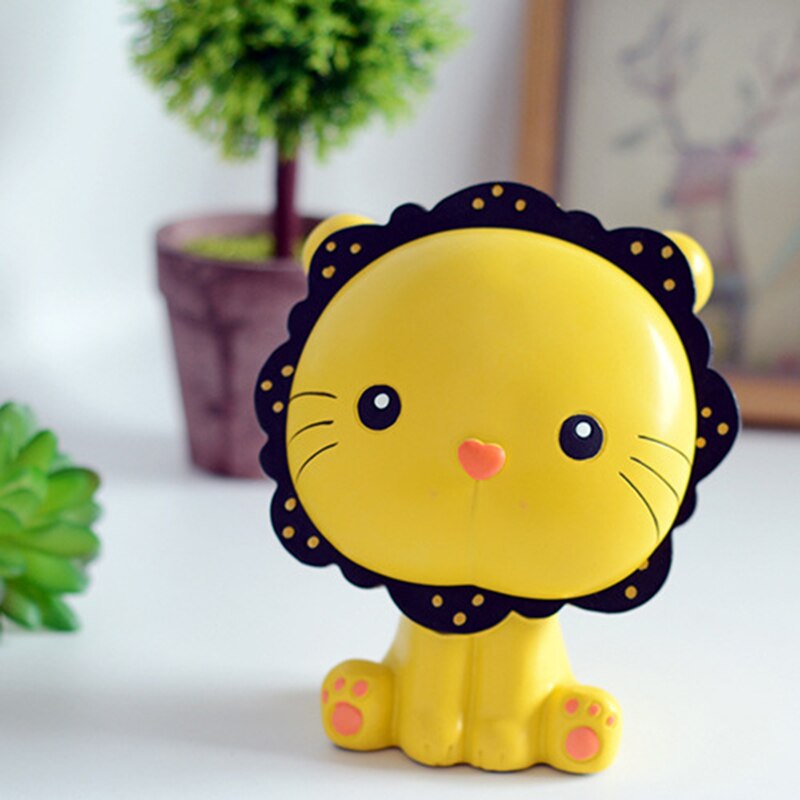 English/Spanish Wooden Baby Tooth Box Organizer Milk Teeth Storage Umbilical Lanugo Save Collect Baby Souvenirs for Boy GirlGift: Lion Tooth Box122