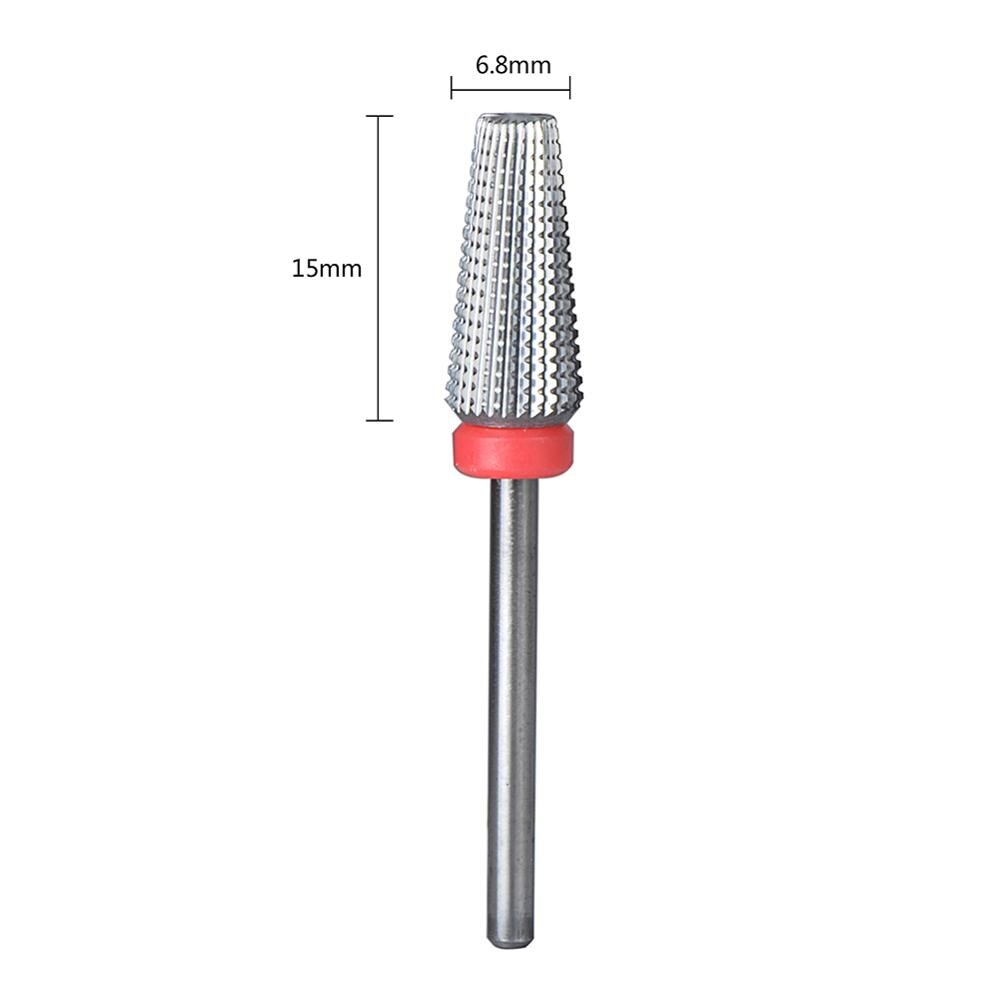 Broca de carburo de tungsteno de , 1 Uds., fresa para máquina de manicura eléctrica, herramienta para salones de manicura, accesorios