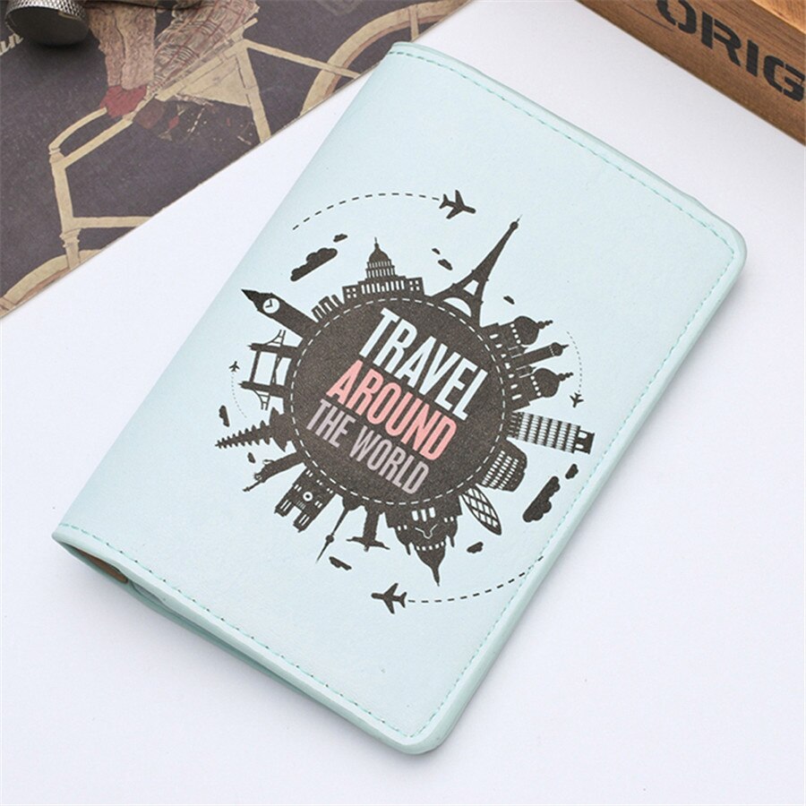 Zoukane Cover Travel Passport Cover Card Case Vrouwen Mannen Reizen Creditcardhouder Reizen ID & Document Paspoorthouder CH02A: Style 2