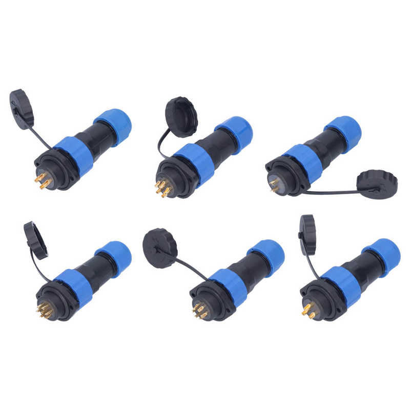 Aviation Power Connector Good Conductivity Waterproof Plug Socket for Electronic Equipments