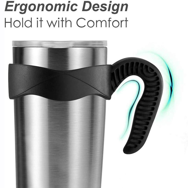 Halkfritt handtag isolerat för 30oz yeti tumbler stöd diameter större än 10cm kopp flaskmugg lätt att hålla plast bärbar