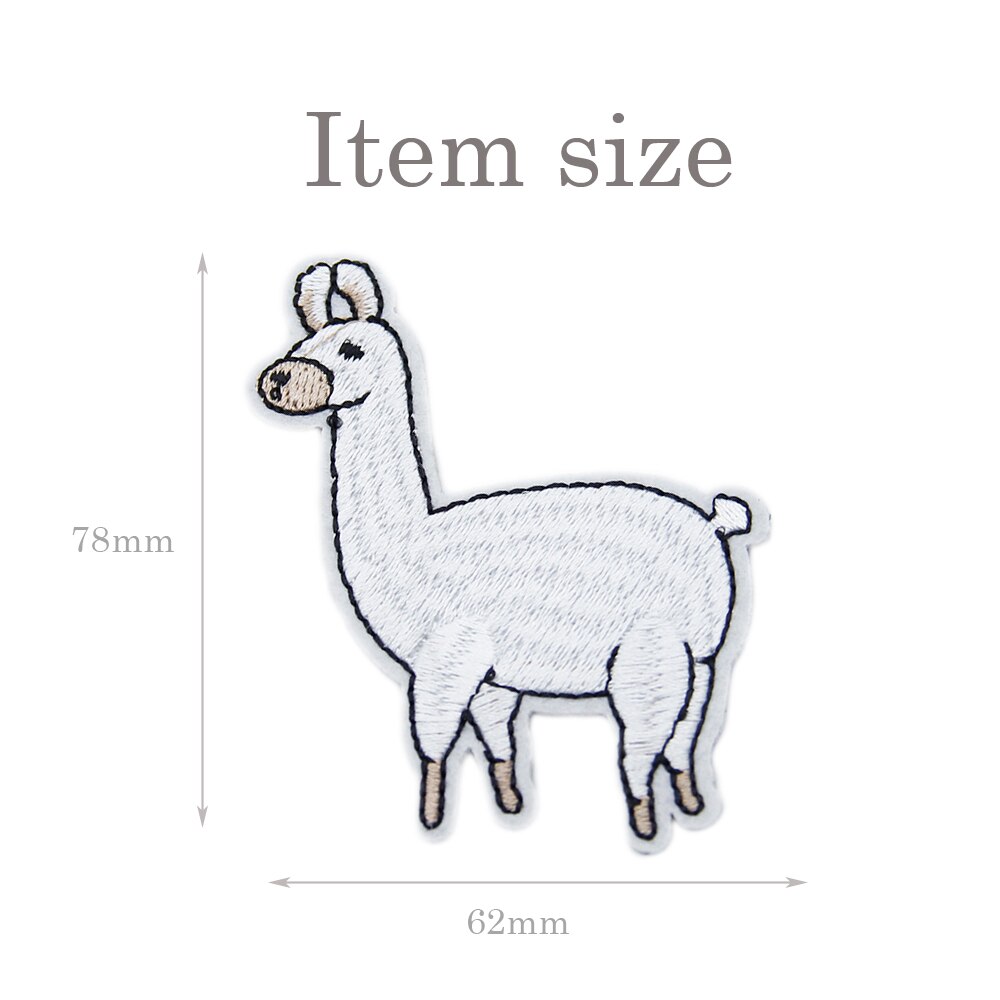 5 Pieces Alpaca Shape No-woven Embroidery Patch For Clothing Sewing ,DIY Handmade Materials,5Yc5879: 1071621003