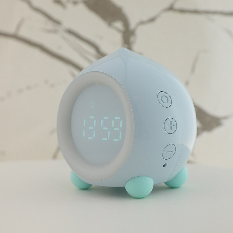 Leuke Water Kinderen Led Digitale Wekker Intelligente Voice-Activated Lichtgevende Wekker Speaker Mini Digitale Klok