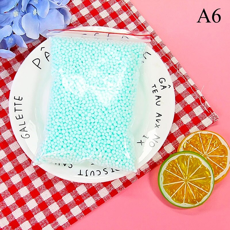 Petites billes de mousse en polystyrène, 1 paquet de petites boules de polystyrène pour remplissage de bouteille, bricolage, particules de boue de neige, accessoires: A6