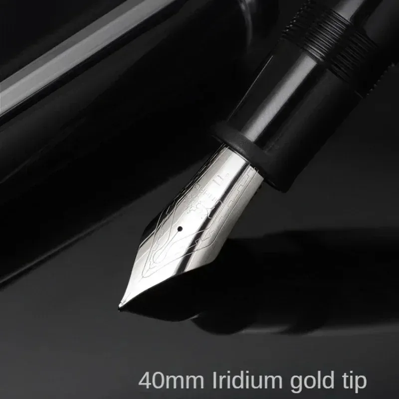 Jinhao  x159 akryl fyldepen metal guld klip forlængede fine nibs skole kontorartikler erhvervs skrivepenne  pk 9019