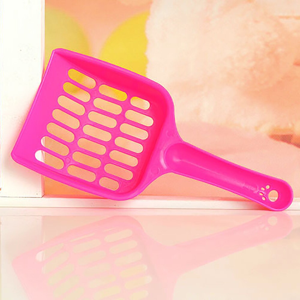 Macaron Kleur Kat Schop Plastic Scoop Ziften Kat Zand Schoonmaak Tool voor Wc Huisdier Kattenbakvulling Schop