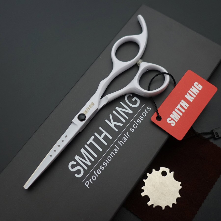 5 "Professionele Kappers Schaar, 5 Inch Snijden Schaar Kapper Schaar + Box/Case/Kits: WHITE