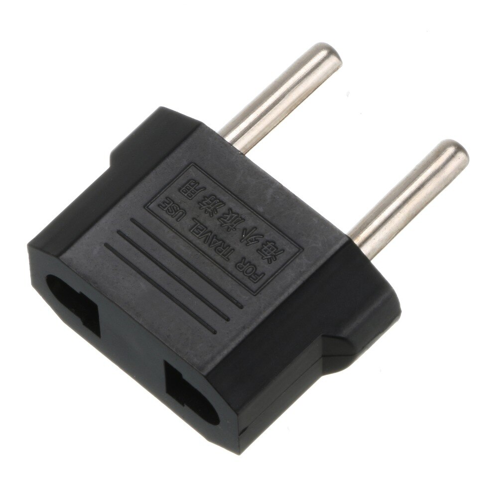 1 stücke Universal--uns EU Stecker Adapter USA toEuro Europa Reise Ladegerät Adapter Stecker Auslauf Konverter 2 Runde Buchse eingang Stift