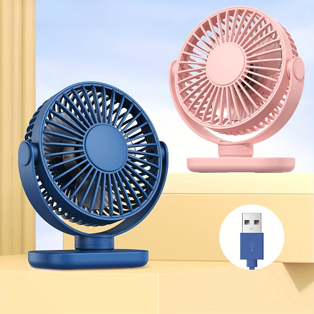 USB-bureauventilator Borstelloze motor Sterke luchtstroom Stijlvol Draagbare koelstructuur Miniventilator Geschikt voor slaapkamers en kantoren