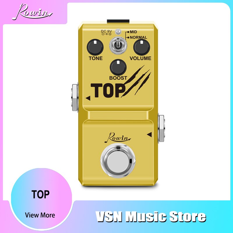 Rowin Nano Serie Gitaar Effect Pedaal Phaser Top Fuzz Amp Pusher Tube Drive Razernij Hunk