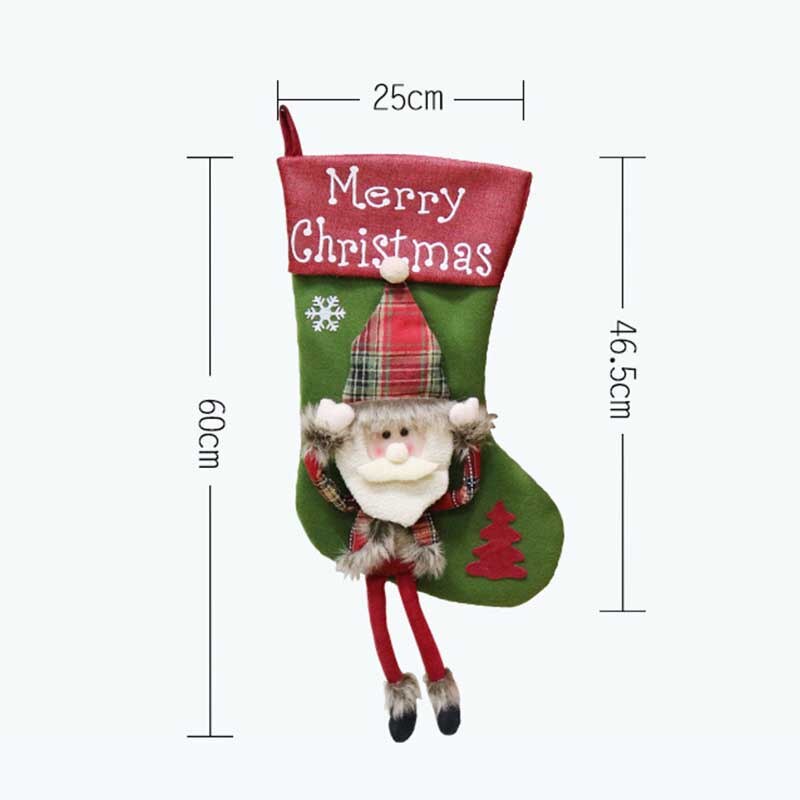 3 Stks/set Kerst Kousen Decoraties Kerstman Herten Sneeuwpop 3D Snoep Sokken Xmas Bag Kerst Decoraties Voor Huis