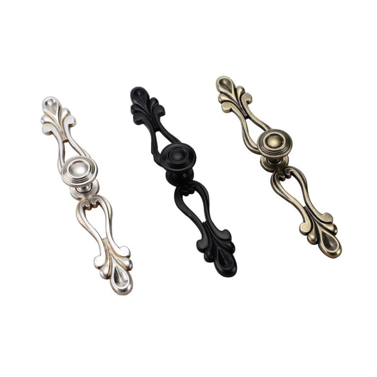 Antique Silver Black Bronze Furniture Handle Kitchen Cabinets Small Door Drawer Handle Wardrobe Cupboard Dresser Pull Door Knobs