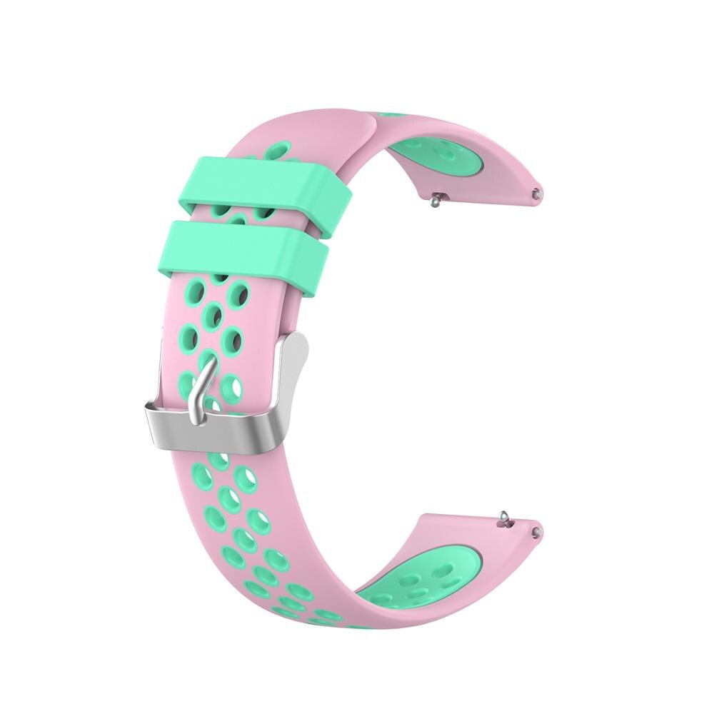 Bracelet en Silicone pour flamme polaire Bracelet de montre intelligente Bracelet de montre pour polaire Vantage M bracelets de remplacement Bracelet: Pink teal / For POLAR IGNITE