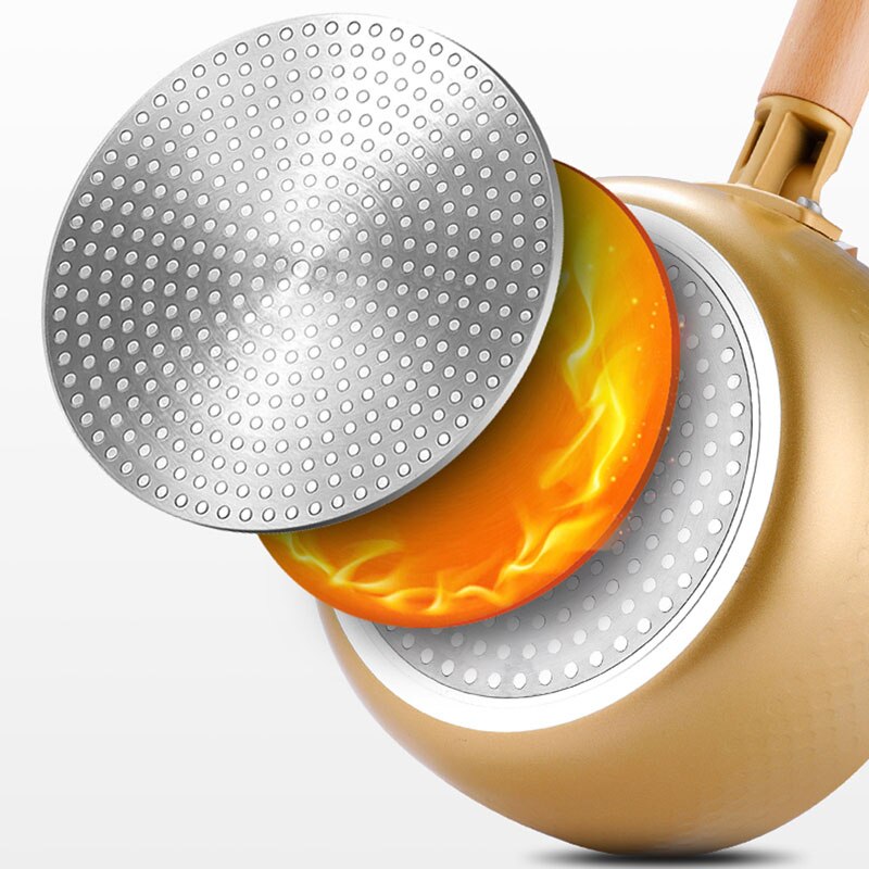 Japanese-style snow pan, Japanese non-stick pot, small pot, small cooking pot, household instant noodle soup pot, induction cook