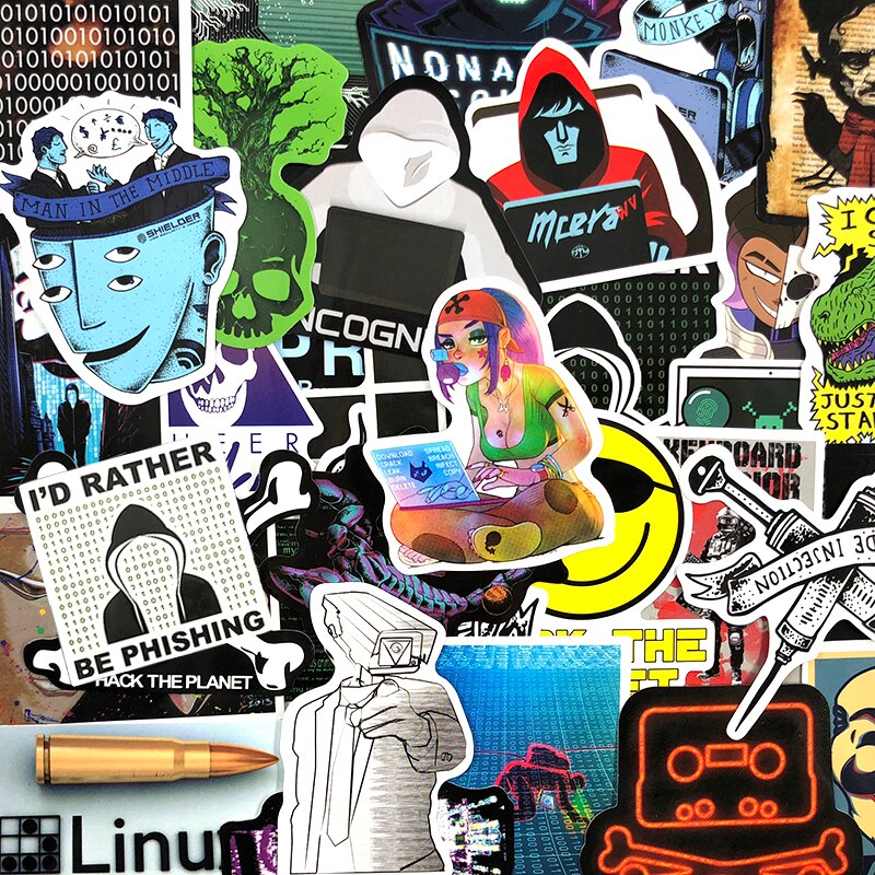 50pcs/lot Programming Geek Hacker Developer Sticker