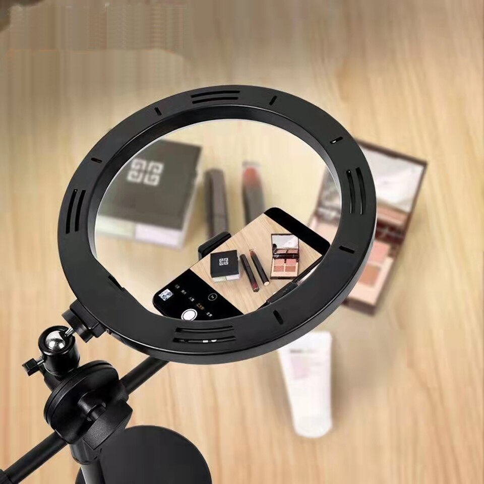 Overhead Stativ mit Ring Licht Tisch Tabletop Schießen Stehen Stative mit praktisch Halfter Boom Arm für Nagel Kunst Fotografie
