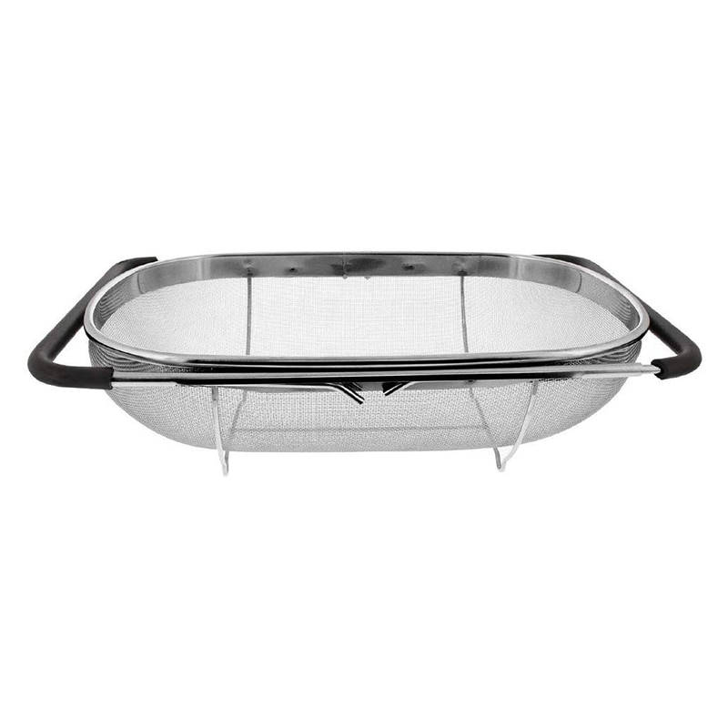 Produktbild von Edelstahl-Siebkorb 24 Cm – Für Küche, Spüle, Pasta, Obst, Gemüse – Mit Ablauf, Rostfrei & Platzsparend